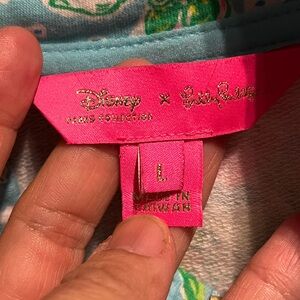 Disney and Lilly Pulitzer 1/2 zip sweater